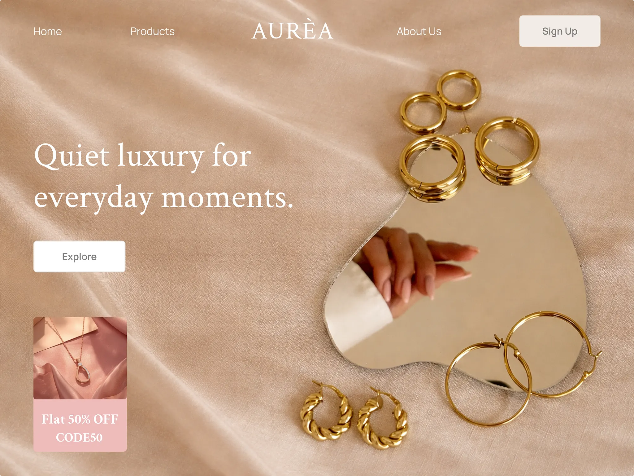 Jewellery Landing Page